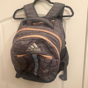 Adidas Gray and Peach Backpack